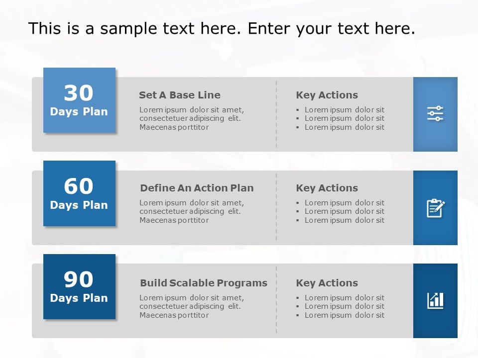 30 60 90 Day Plan Powerpoint Template 5 30 60 90 day plan Templates