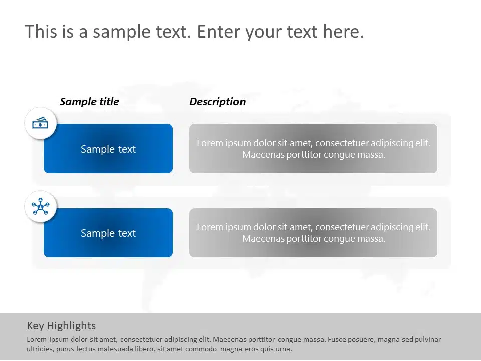 2 Steps Features PowerPoint Template & Google Slides Theme