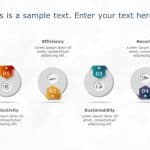4 Steps Circular Features PowerPoint Template & Google Slides Theme