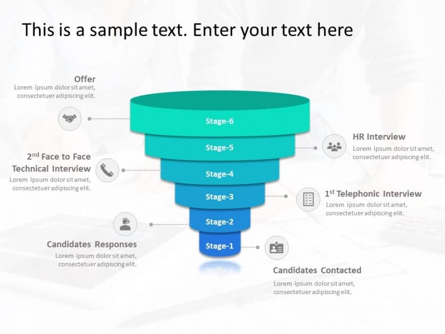 Recruitment Funnel 1 PowerPoint Template