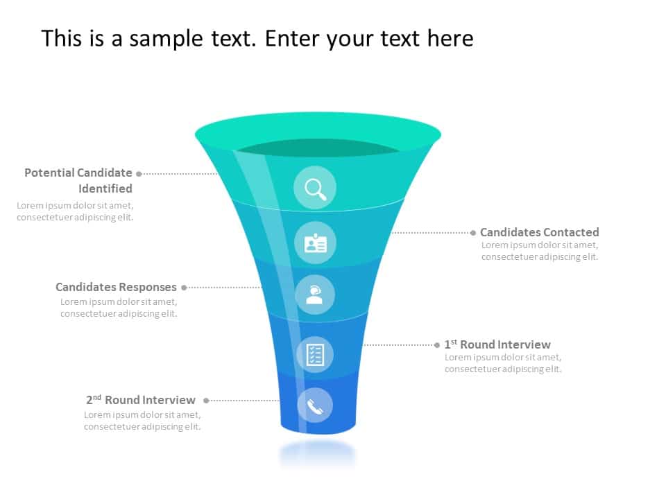 Recruitment FunnelPowerPoint Template 2 PowerPoint Template & Google Slides Theme