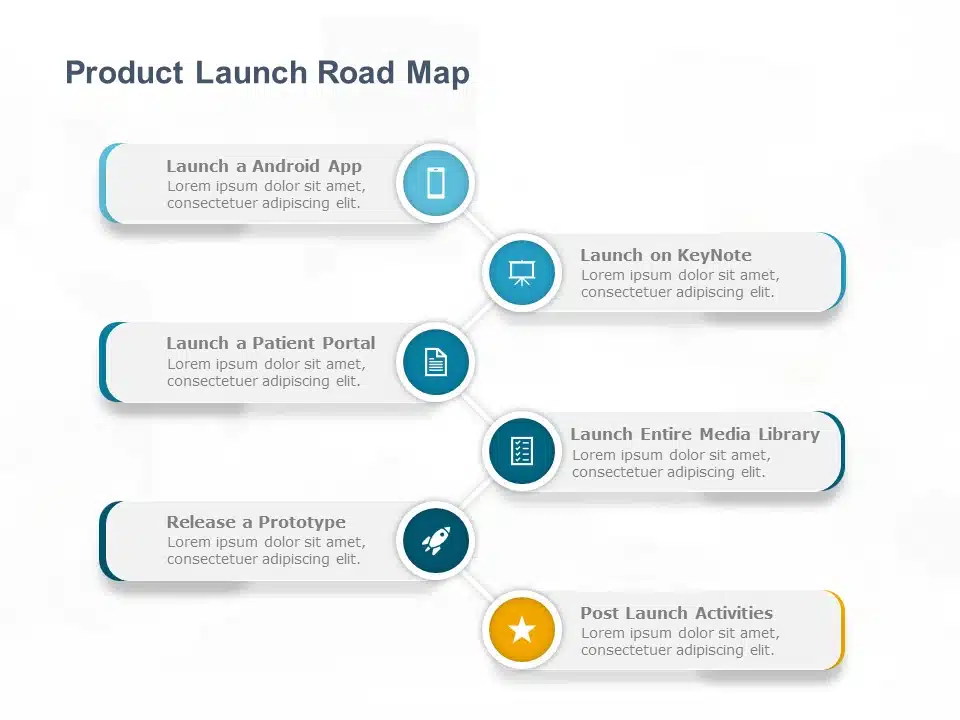 Product Roadmap PowerPoint & Google Slides Template Themes