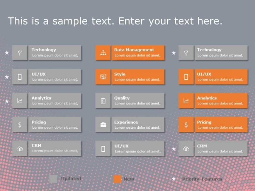 Product Features Prioritization PowerPoint Template