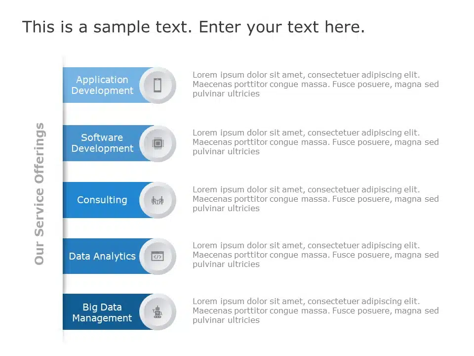 Company Services Offerings PowerPoint Template & Google Slides Theme