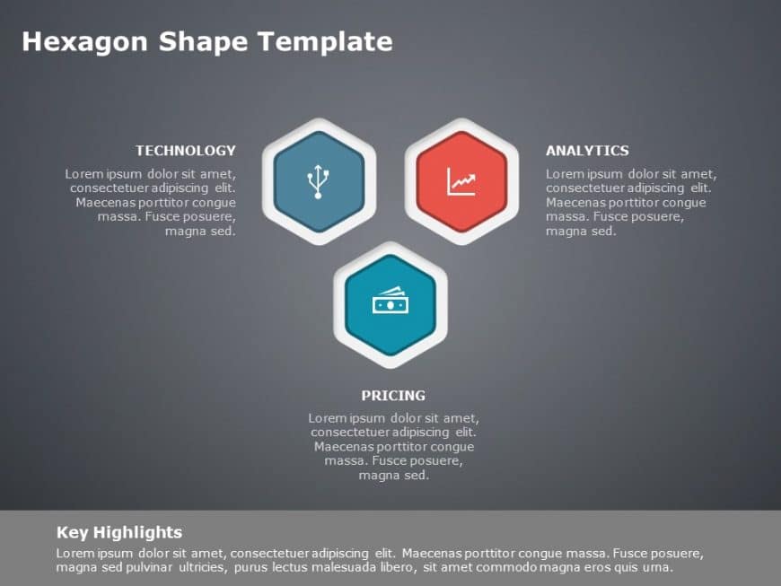 Hexagon Shape PowerPoint Template