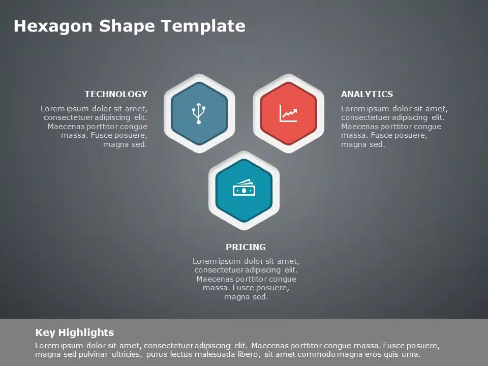 Hexagon Shape PowerPoint Template & Google Slides Theme