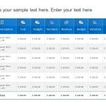 Budget Finance Table PowerPoint Template & Google Slides Theme