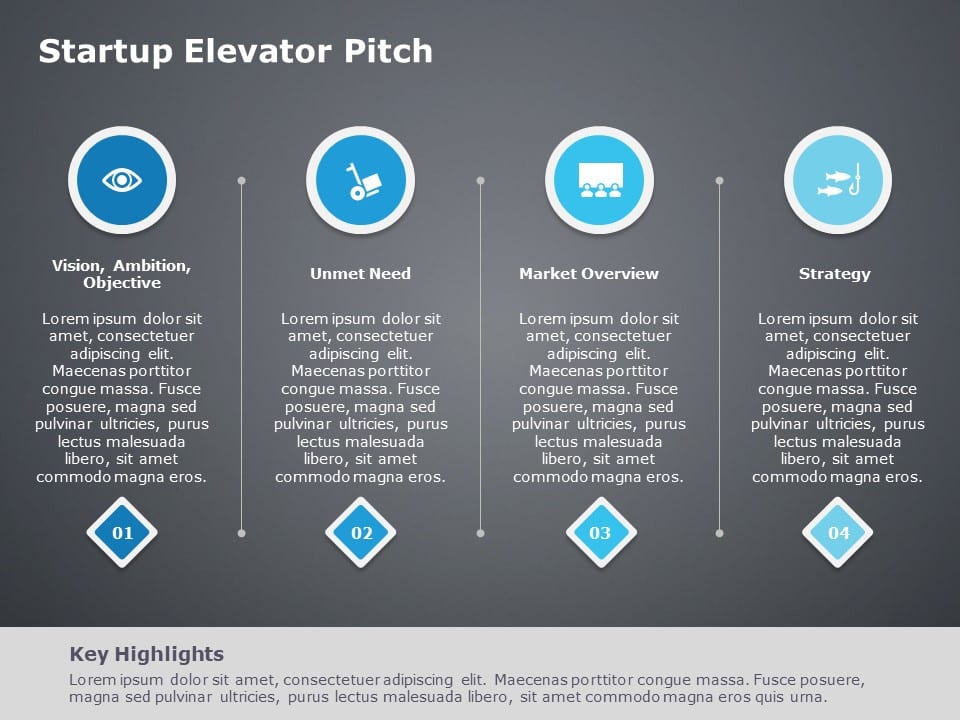 Startup Elevator Pitch PowerPoint Template