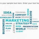 Thank You Word Cloud PowerPoint Template