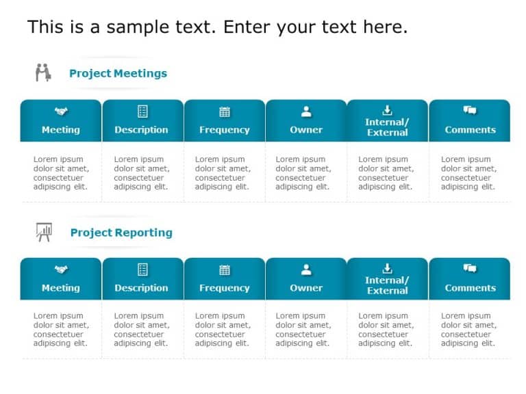 Project Team Interaction Communication PowerPoint Template & Google Slides Theme