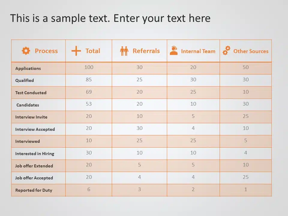 Recruitment Tracker PowerPoint Template & Google Slides Theme