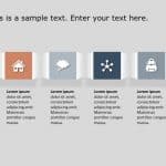 4 Steps Square Strategy PowerPoint Template
