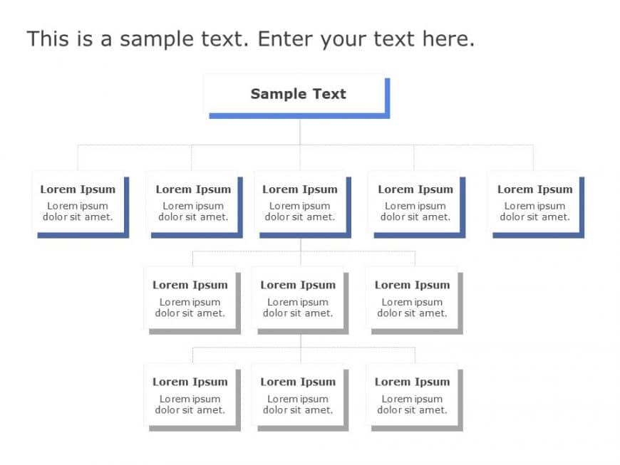 Org Chart 16 PowerPoint Template