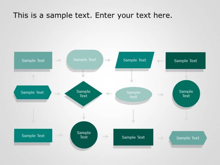 Flow Chart PowerPoint Template 5 & Google Slides Theme