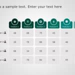 6 Numerical Comparison Table PowerPoint Template & Google Slides Theme