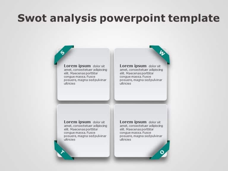 SWOT Analysis 3 PowerPoint Template