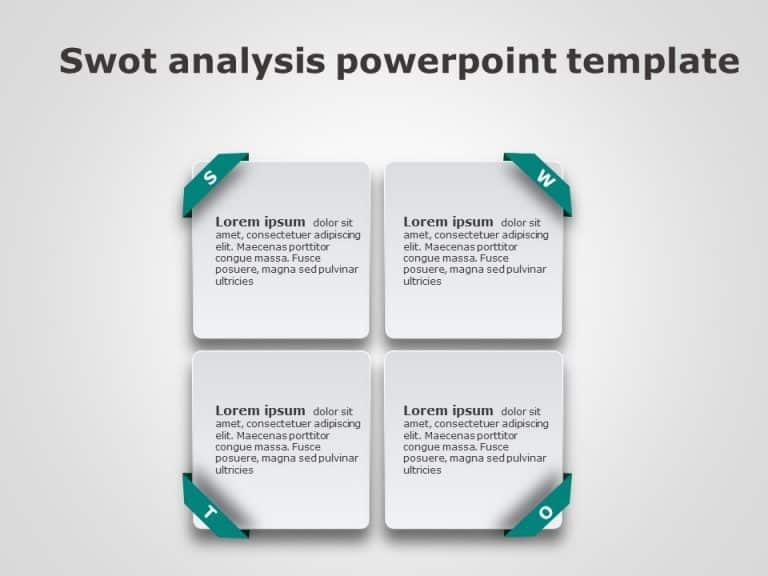 SWOT Analysis PowerPoint Template 3 & Google Slides Theme 1