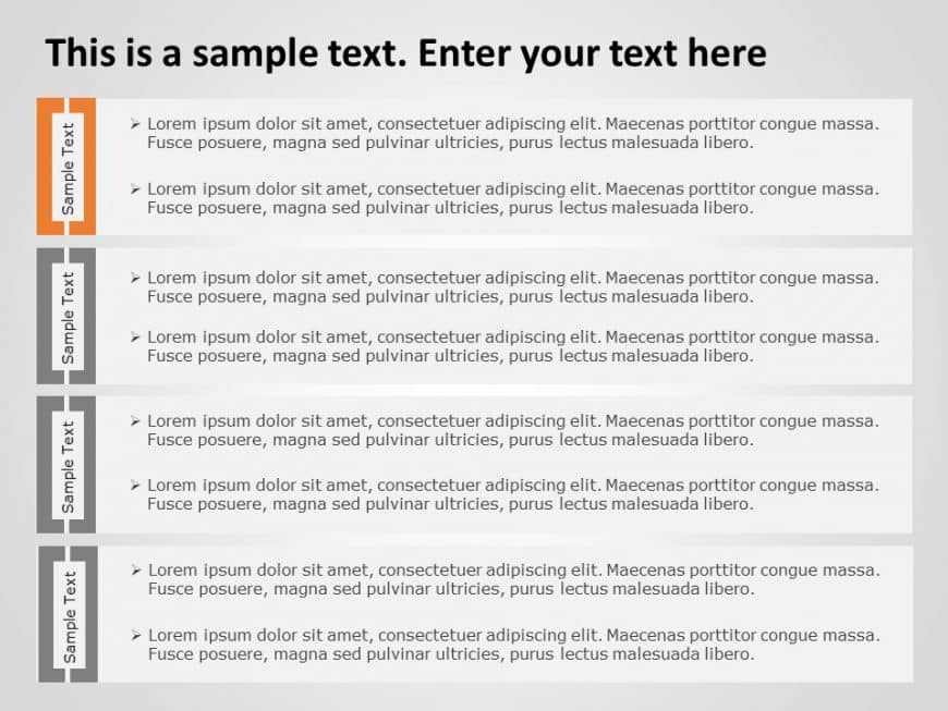 Box List 4 PowerPoint Template