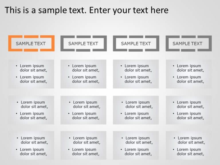 Text Box Diagram 2 PowerPoint Template & Google Slides Theme