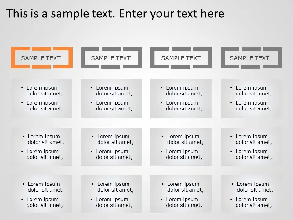 Text Box Diagram 2 PowerPoint Template & Google Slides Theme