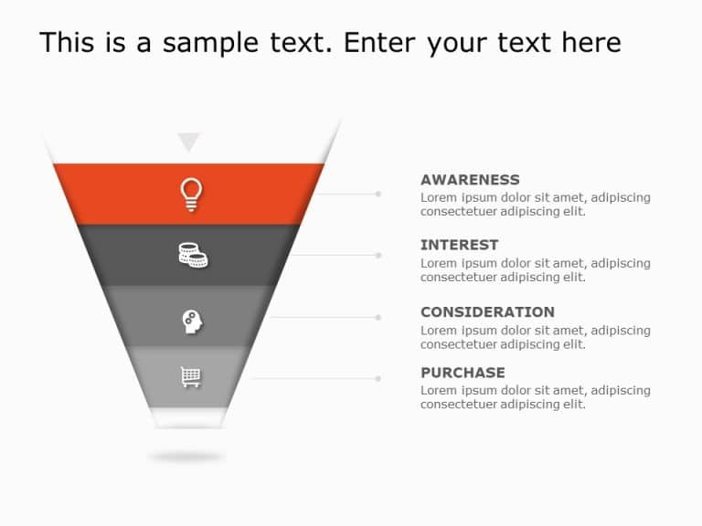 Funnel Analysis Diagram 3 PowerPoint Template
