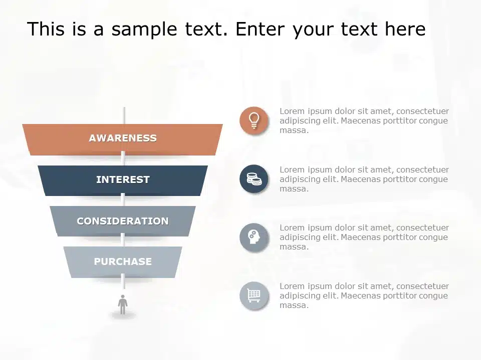 Funnel Analysis Diagram 4 PowerPoint Template & Google Slides Theme