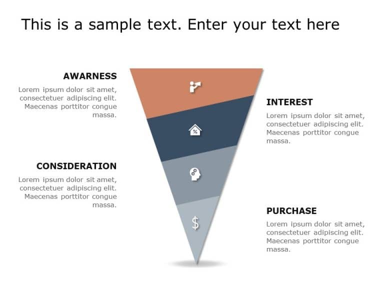 Funnel Analysis Diagram 8 PowerPoint Template