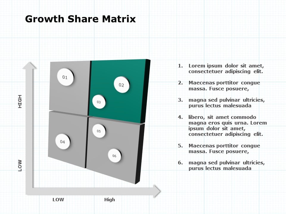 Growth Share Matrix 2 PowerPoint Template