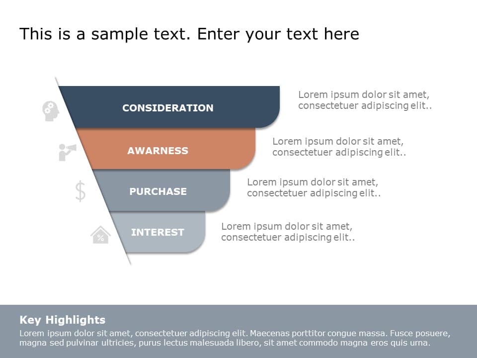 Funnel Analysis Diagram 9 PowerPoint Template