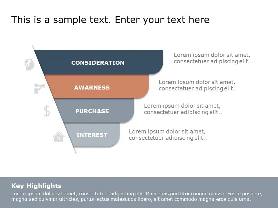 Funnel Analysis Diagram 9 PowerPoint Template & Google Slides Theme