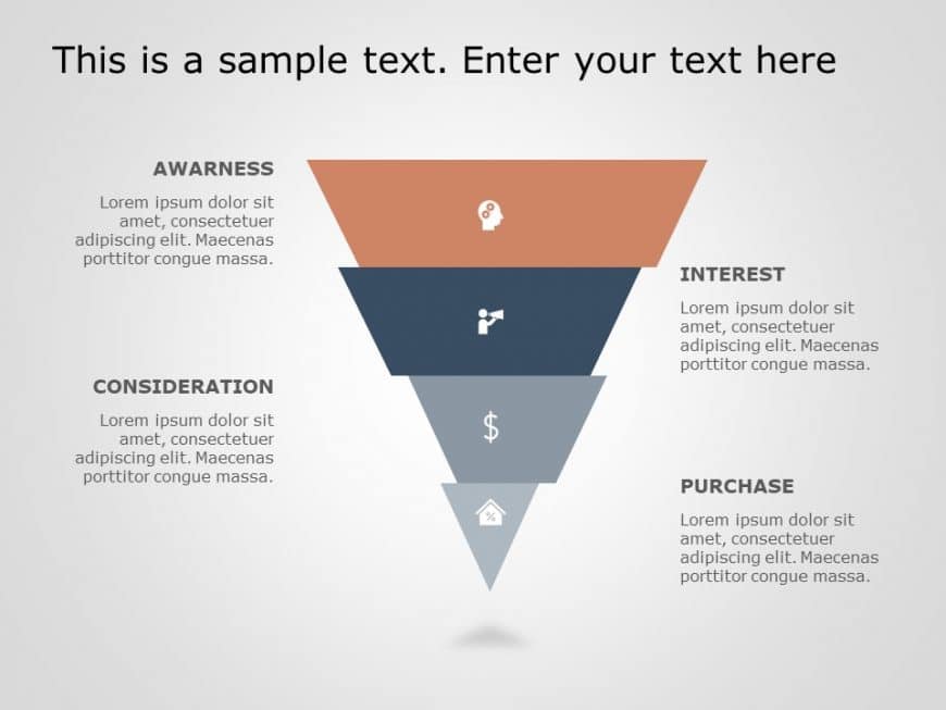 Funnel Analysis Diagram 6 PowerPoint Template