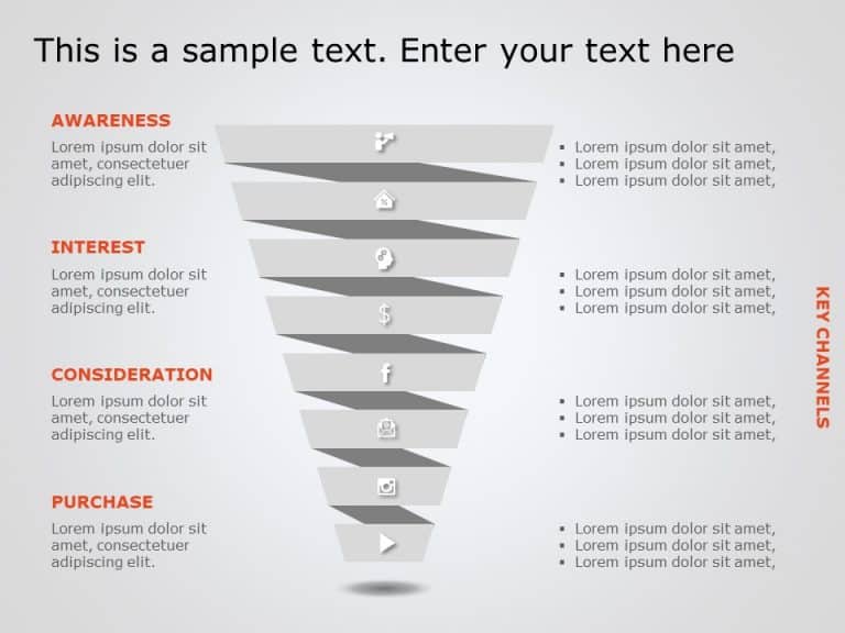 Funnel Analysis Diagram 13 PowerPoint Template & Google Slides Theme