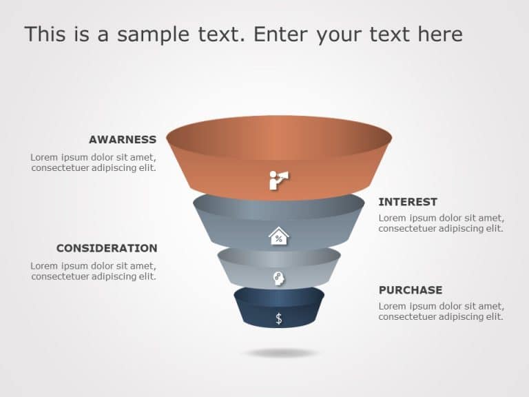Funnel Analysis Diagram 14 PowerPoint Template & Google Slides Theme