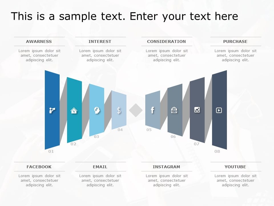 Funnel Analysis Diagram 16 PowerPoint Template