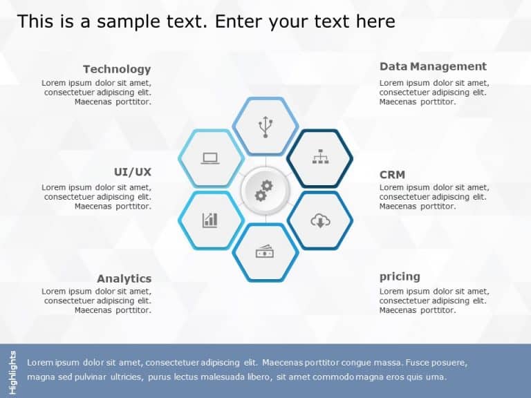 Hexagon 14 PowerPoint Template & Google Slides Theme