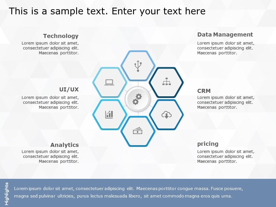 Hexagon 14 PowerPoint Template & Google Slides Theme