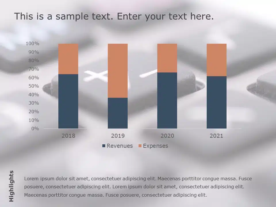 Income bar graph PowerPoint Template & Google Slides Theme