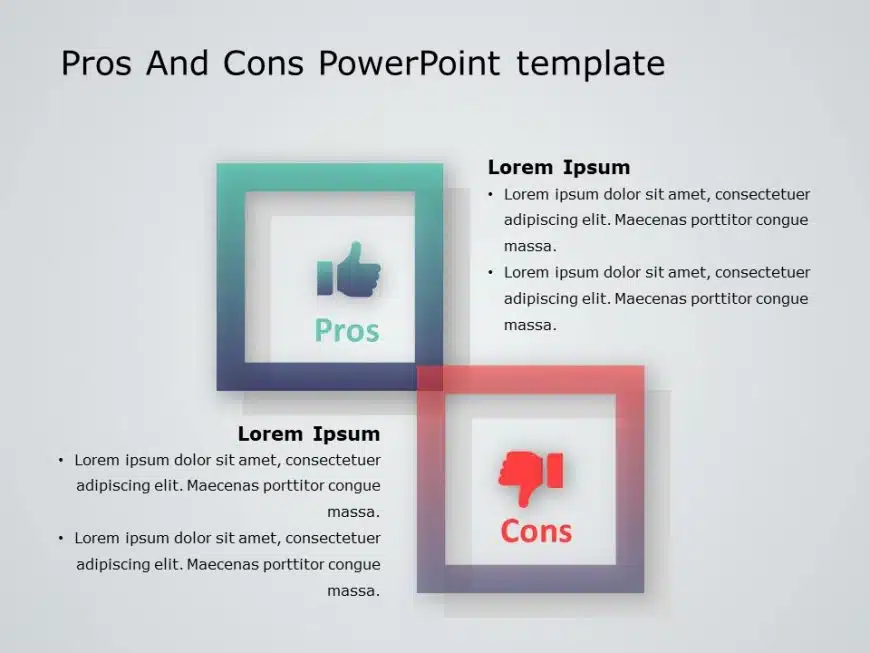 Pros And Cons 10 PowerPoint Template