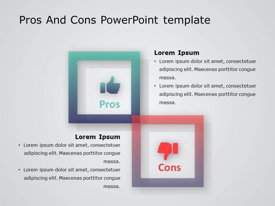 Pros And Cons 10 PowerPoint Template & Google Slides Theme
