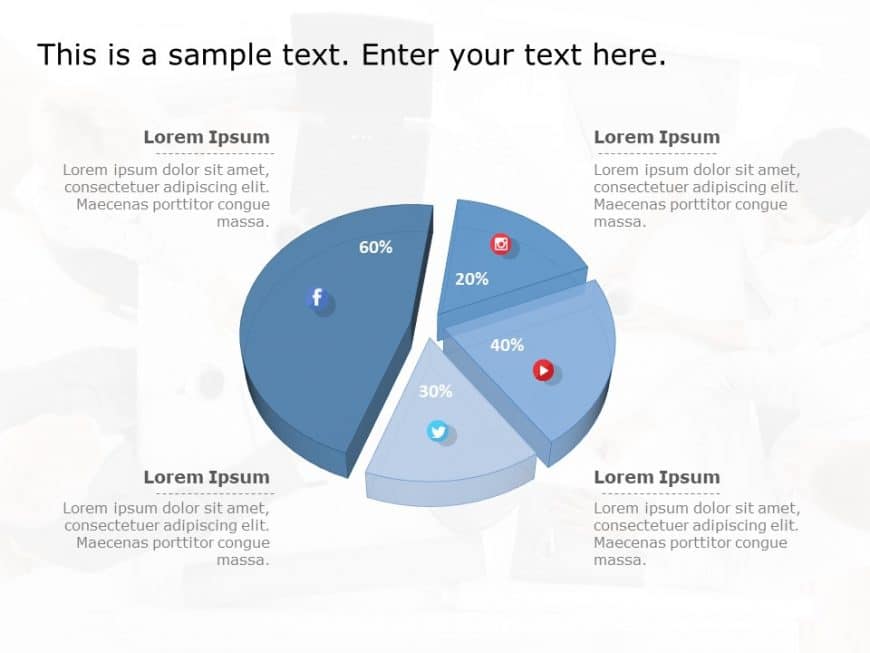 Social Media Market Share 1 PowerPoint Template