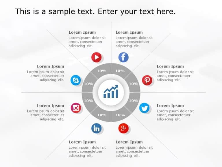 Social Media Market Share Slide Design & Google Slides Theme