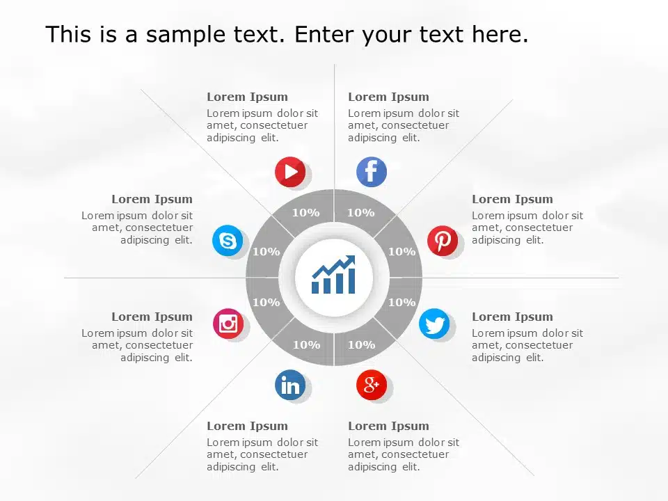 Social Media Market Share Slide Design & Google Slides Theme