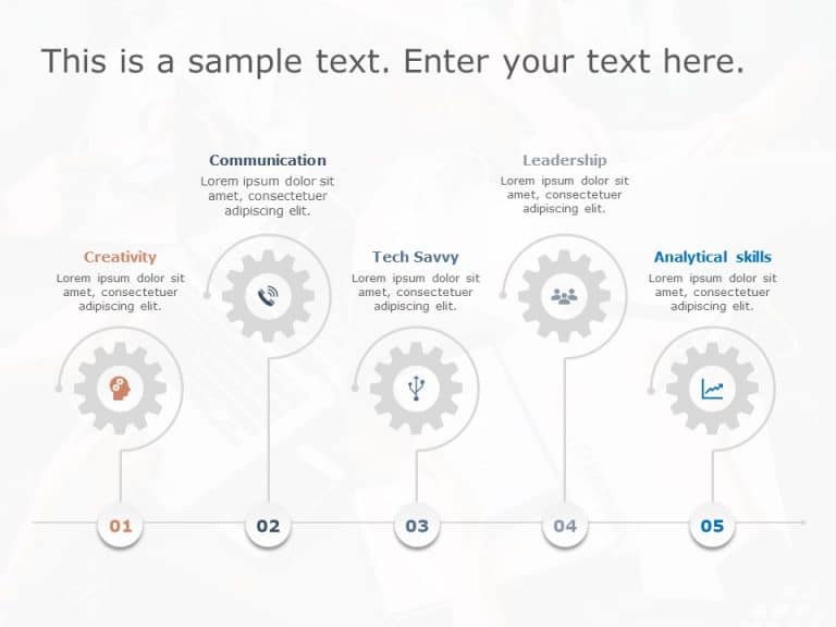 Gears 2 PowerPoint Template & Google Slides Theme