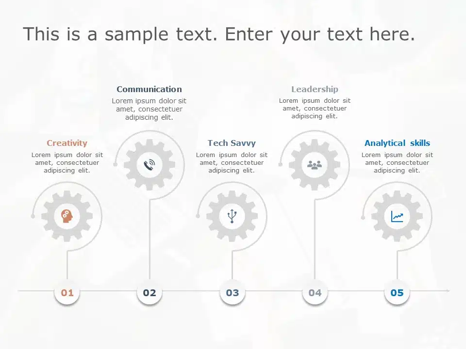 Gears 2 PowerPoint Template & Google Slides Theme