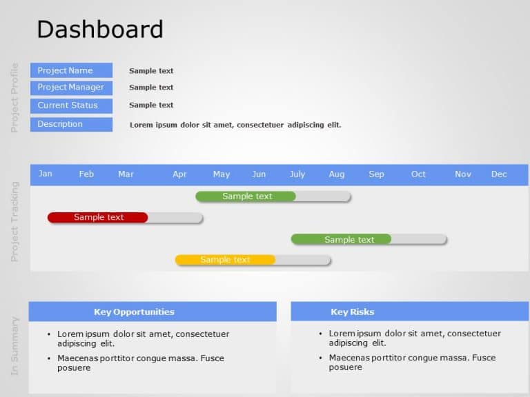 Project Dashboard 1 PowerPoint Template & Google Slides Theme