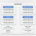 Project Dashboard 4 PowerPoint Template & Google Slides Theme