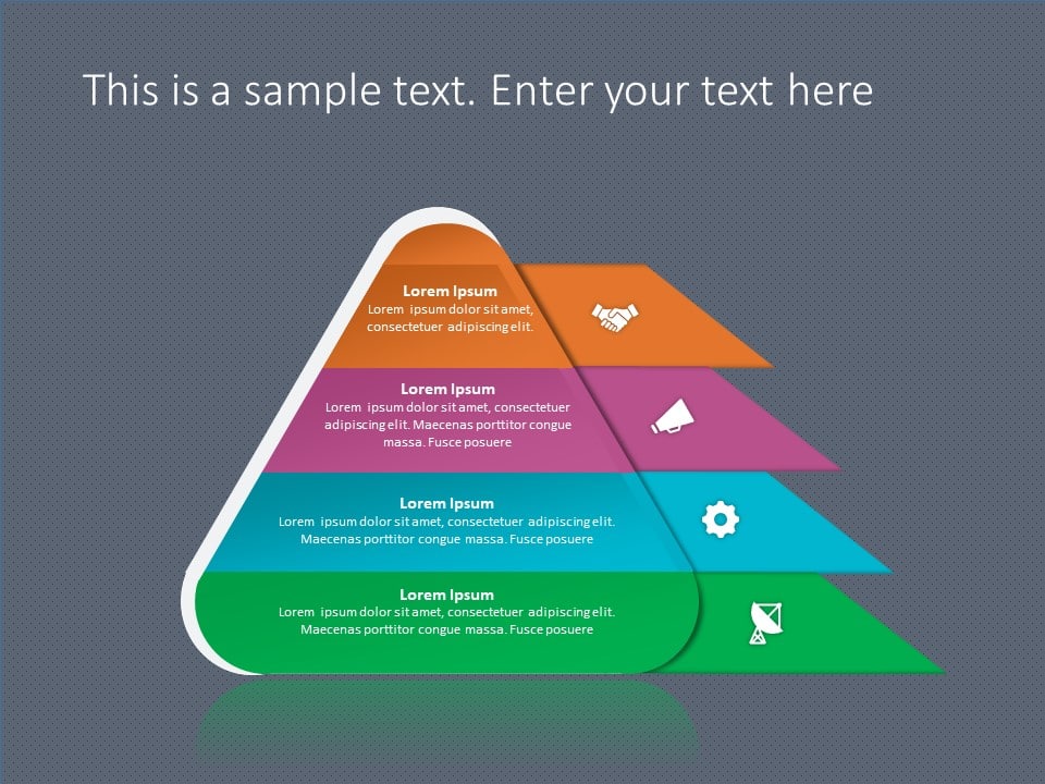 Pyramid Shape PowerPoint Template 1