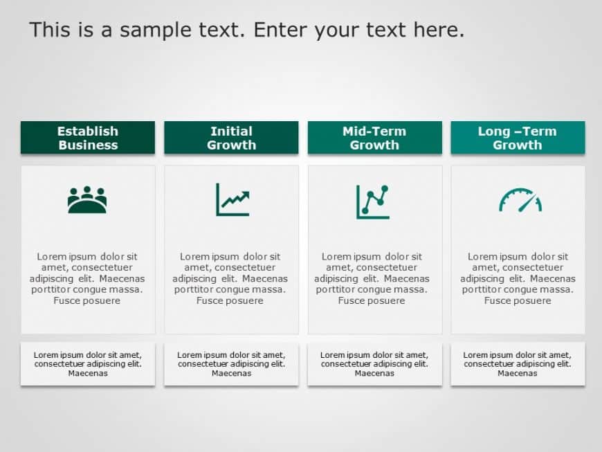 4 Steps Business Development PowerPoint Template