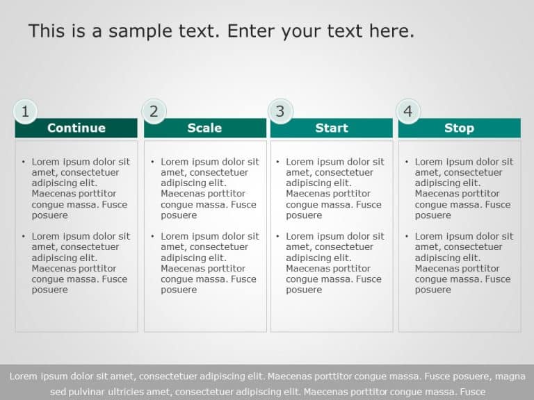 4 Steps Business Steps 1 PowerPoint Template & Google Slides Theme