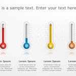 Mercury Thermometer Comparison 1 PowerPoint Template & Google Slides Theme